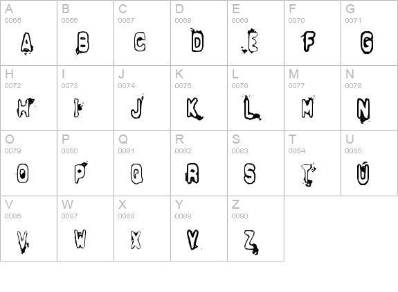 Delta Echo uppercase A-Z preview