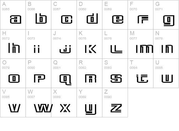 Deluxe Ducks uppercase A-Z preview