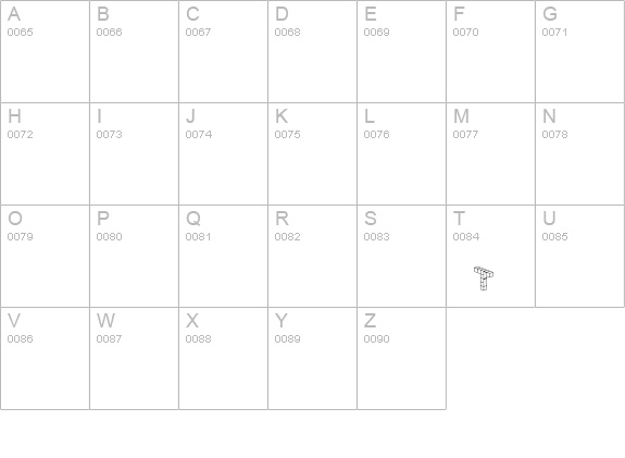 DemonCubicBlockFont uppercase A-Z preview