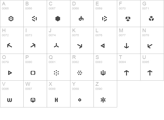 DemonicHyperNovaFont uppercase A-Z preview