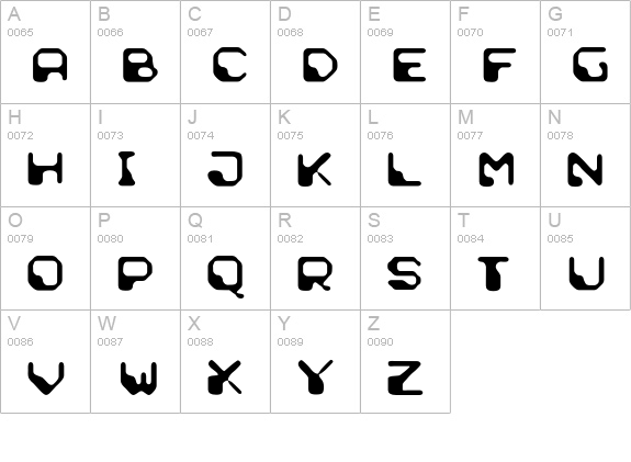 Demun Lotion Normal uppercase A-Z preview