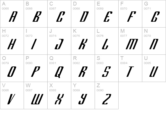 Department H uppercase A-Z preview