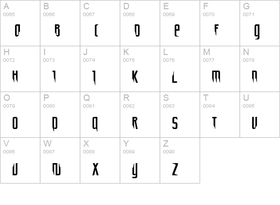 Desctructura uppercase A-Z preview