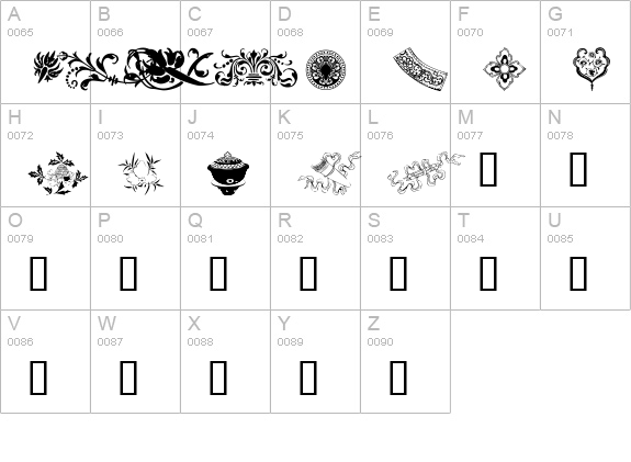 Design 7 uppercase A-Z preview