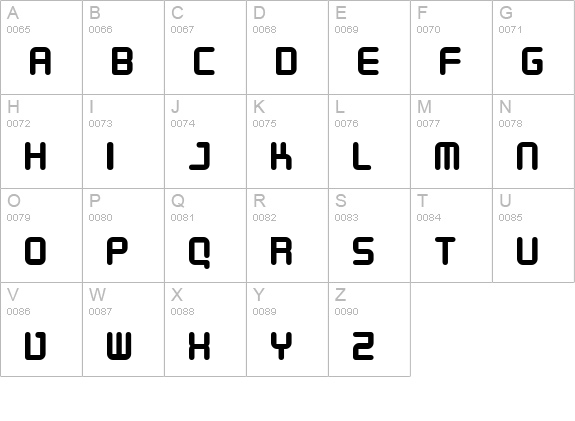 Designer Block uppercase A-Z preview