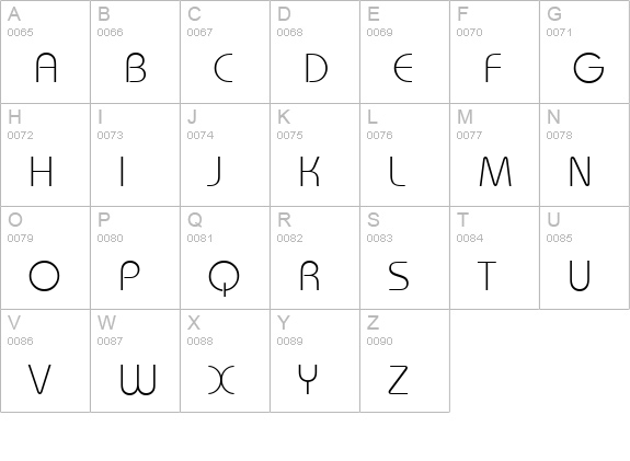 Dessau-Light-Regular uppercase A-Z preview