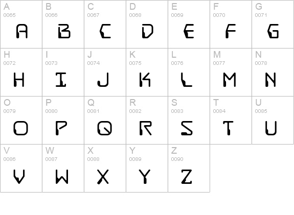 DestructoBeam BB uppercase A-Z preview