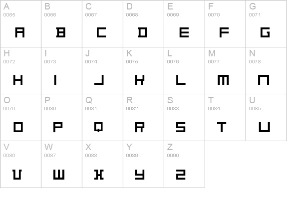 DeStyle uppercase A-Z preview