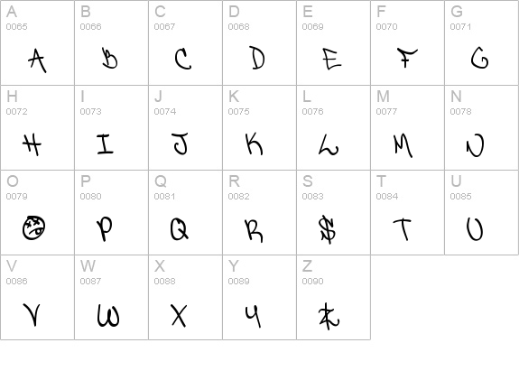 Detroit Ghetto uppercase A-Z preview