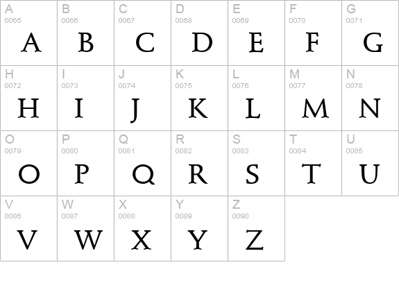 Deutch Medium SSi Medium uppercase A-Z preview