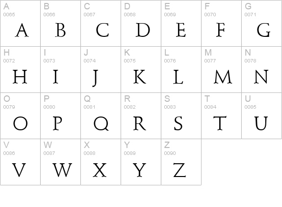 Deutch SSi uppercase A-Z preview