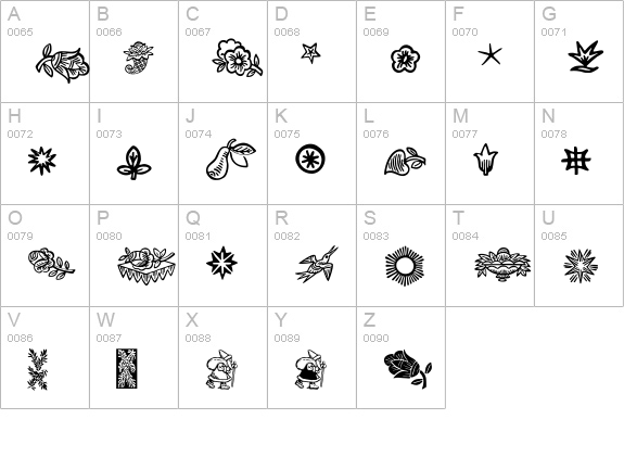 DeutscherSchmuck uppercase A-Z preview