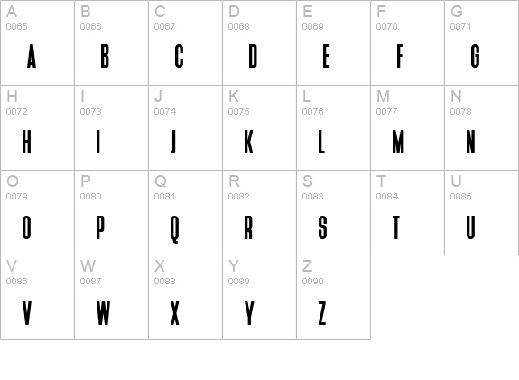 Deutschlander uppercase A-Z preview
