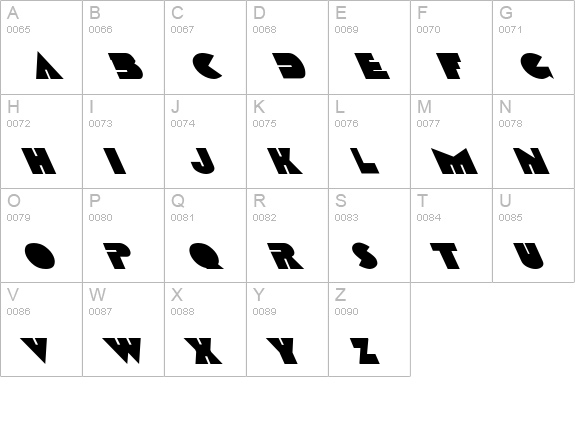 Devendra Lefty uppercase A-Z preview