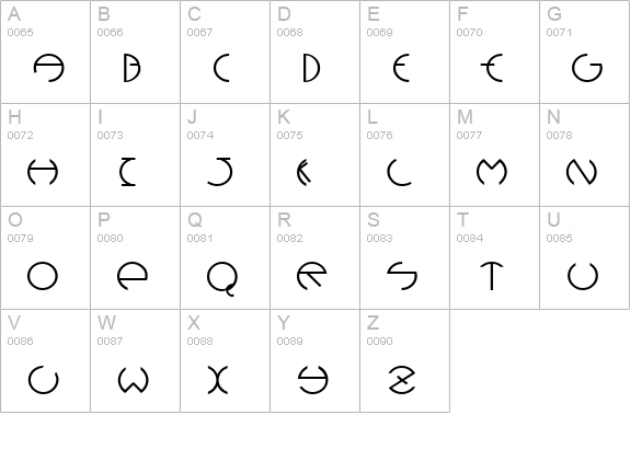 Devil Bold uppercase A-Z preview