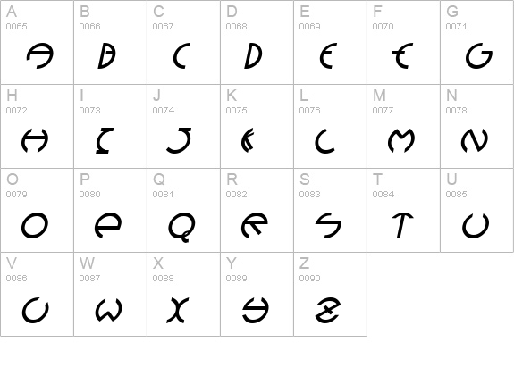 Devil Heavy Italic uppercase A-Z preview
