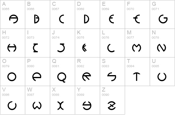 Devil Heavy Normal uppercase A-Z preview