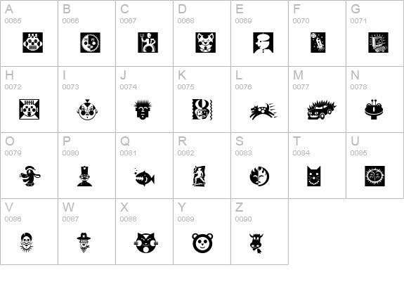 DF Attitudes Attitudes Plain uppercase A-Z preview