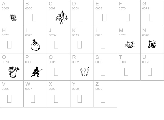 DF Demo Plain uppercase A-Z preview