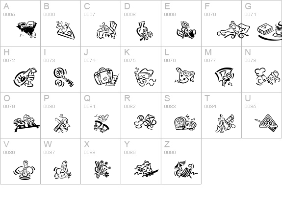 DF Diversions Plain uppercase A-Z preview