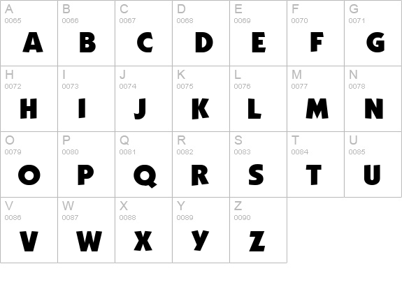 DG_Kabel Bold uppercase A-Z preview