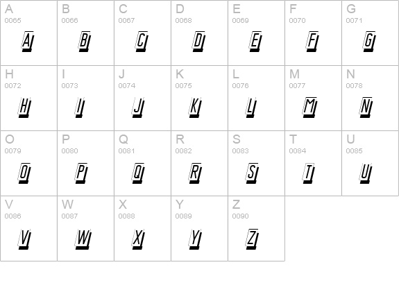 DG_MasterCard uppercase A-Z preview
