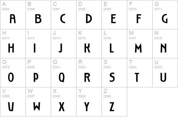 DG_RoslynGothic uppercase A-Z preview