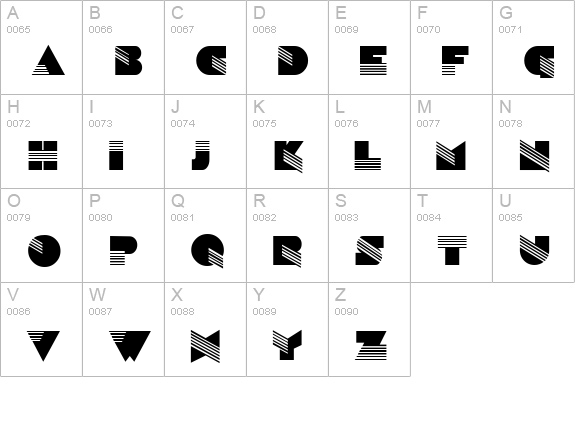 DG_Sinaloa uppercase A-Z preview