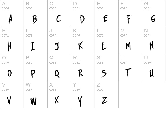 DHF Story Brush uppercase A-Z preview
