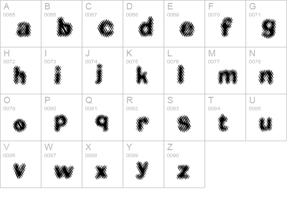 Diager uppercase A-Z preview