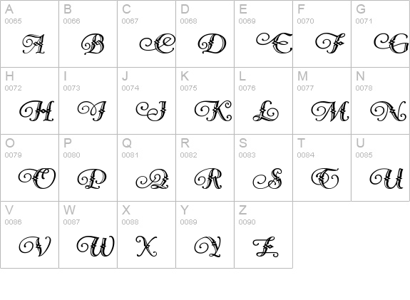 Diamond Dreams uppercase A-Z preview