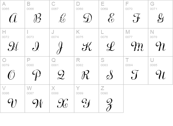 Diamond Dust  uppercase A-Z preview