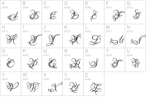 DianaCTT uppercase A-Z preview