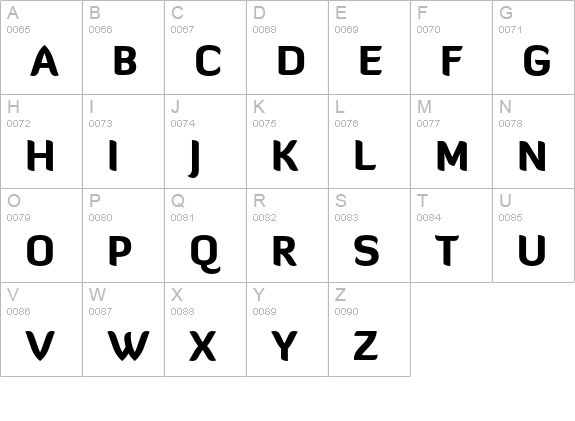 Diavlo Black Regular uppercase A-Z preview