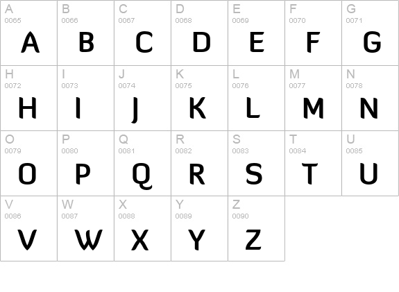 Diavlo Bold Regular uppercase A-Z preview