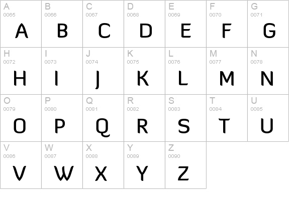 Diavlo Medium Regular uppercase A-Z preview