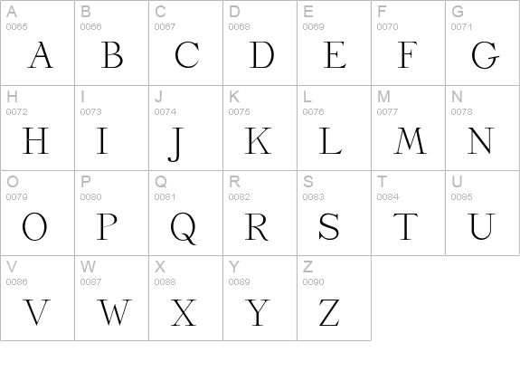 Dickens uppercase A-Z preview