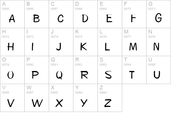 Diego1 Normal uppercase A-Z preview
