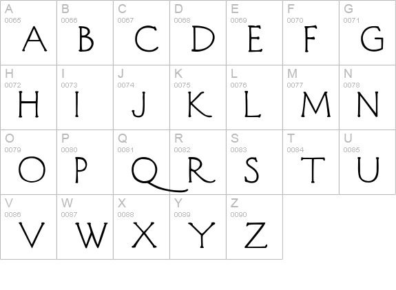 Diehl Deco uppercase A-Z preview