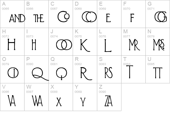 Diehl Deco - Alts uppercase A-Z preview