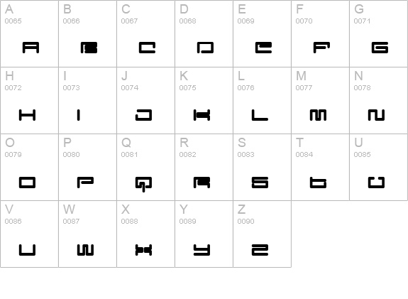 Digit Cube uppercase A-Z preview