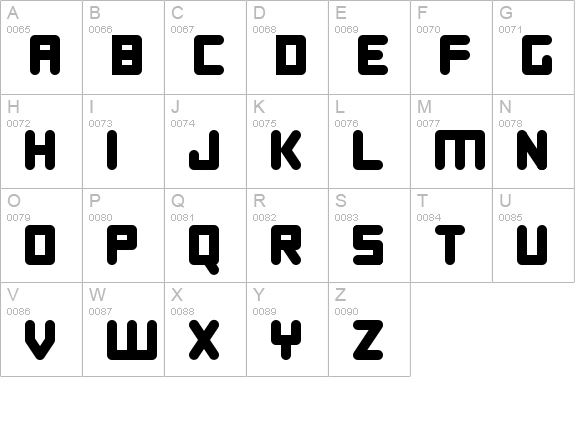 Digital Dreamers
 uppercase A-Z preview