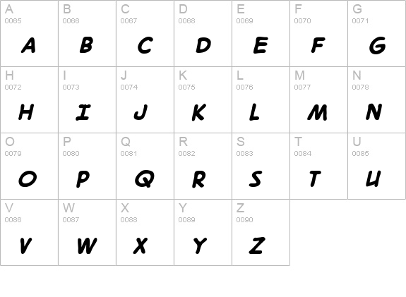 DigitalStrip 2.0 BB Bold uppercase A-Z preview
