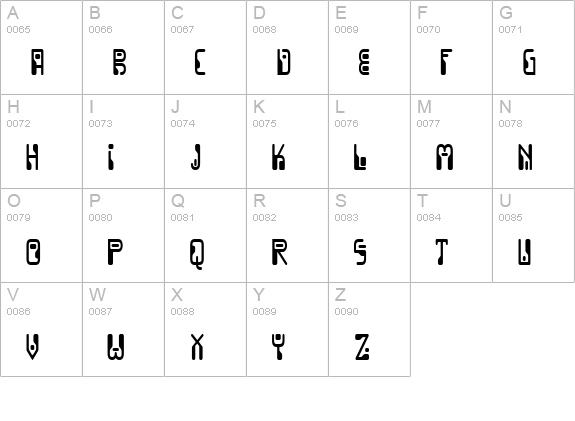 Dignity Of Labour uppercase A-Z preview