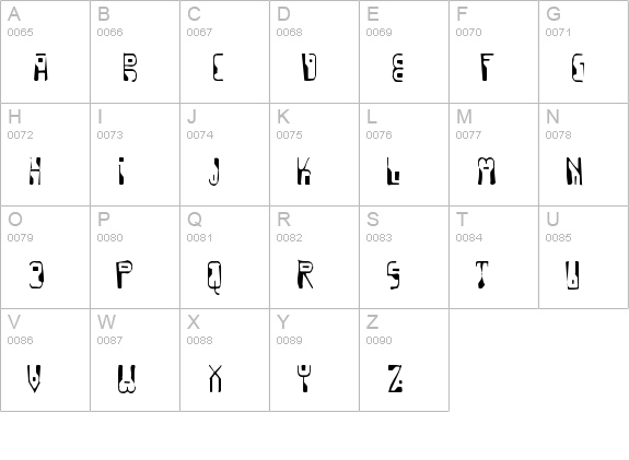 Dignity Of Labour Gaunt uppercase A-Z preview