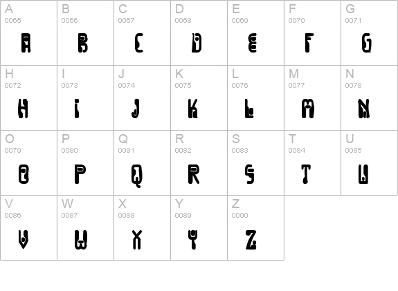 Dignity Of Labour Ink uppercase A-Z preview