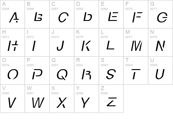 Dilemma Red uppercase A-Z preview