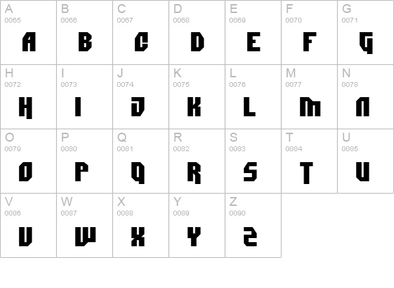Dimitri uppercase A-Z preview