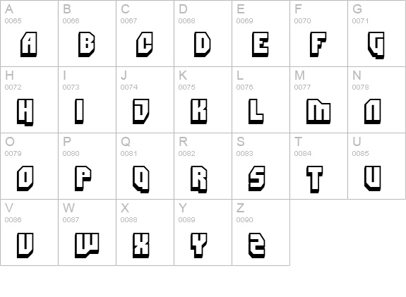 Dimitri Swank uppercase A-Z preview
