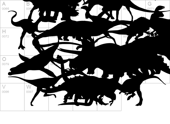 Ding-o-saurs uppercase A-Z preview